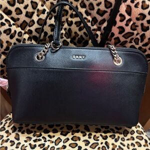 DKNY black shoulder bag